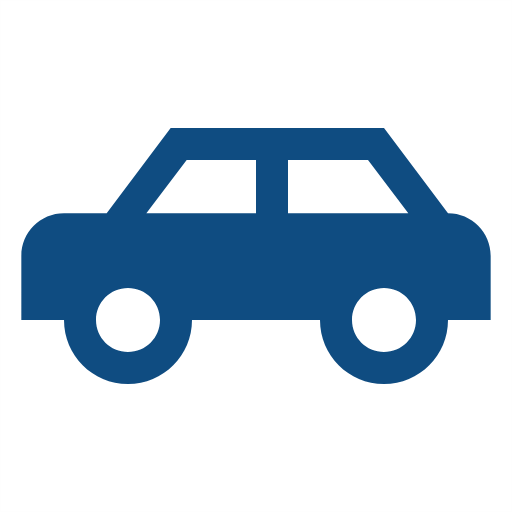 Car travelling along line